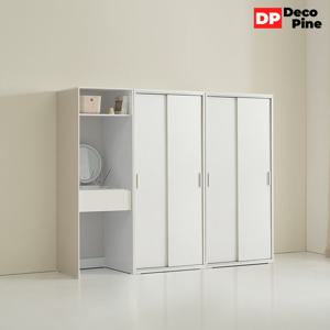 데코파인 조이 슬라이딩 장롱 2200 X세트 화장대 이불장 안방