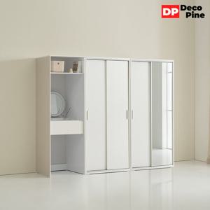 데코파인 조이 슬라이딩 장롱 2200 Z세트 화장대 이불장