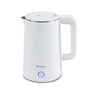 키친아트 허브 SUS304 스텐 이중단열 대용량 원터치 무선 전기주전자 화이트 1.8L