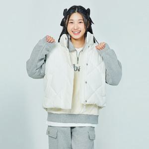 [소이] 여자 겨울이월 다이아퀼팅웰론조끼(24W0155)