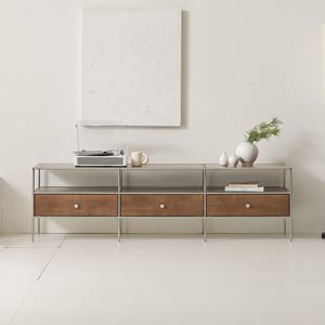 블리스데코 우벤 고무나무 1800 모듈 거실장 MF130