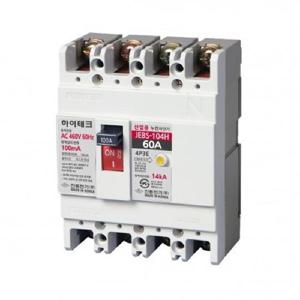 산업용 누전차단기 JEBS-104H 4P 60A 14kA 진흥전기