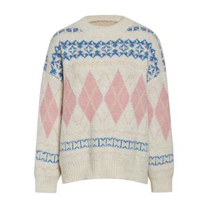 [제이제이 지고트]아가일 루즈핏 니트풀오버 GPCN1PO501