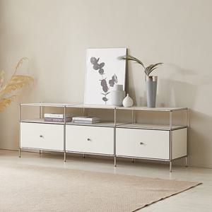 지베스 아이 모듈가구 루모 PET 높은거실장 2000(선반형)