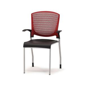 사무용의자 알파고정 레드.블랙 학생의자 고정의자 컴퓨터의자