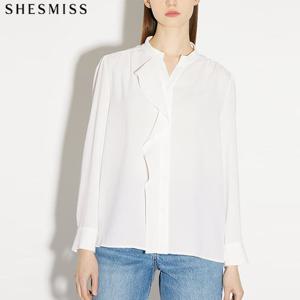 [쉬즈미스(SHESMISS)] 여성스러운 프릴 패널 블라우스 (택가격 178000원)