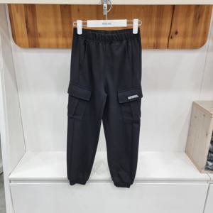 [에꼴리에]특양면 사선 카고 조거 바지 25A0205_HDD