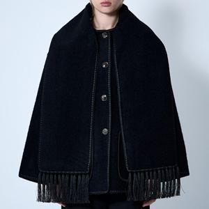 26 SS 토템 엠브로이디드 태슬 스카프 넥라인 울 244 WRO918 FB0292 001