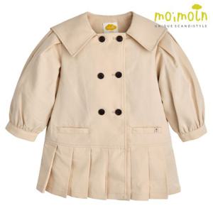 [모이몰른]유아 더블 플리츠 트렌치코트 자켓 M233BYB24P