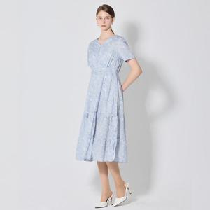 [머스트비][머스트비(MUSTBE)] 플라워 패턴 브이넥 원피스 (택가