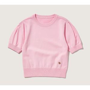 [플랙진]여성 퍼프 베이직 니트 탑 (PWTH2NTL23W)