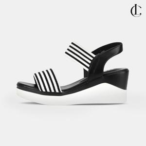 엘케이트 여성 여름샌들 가벼운 웨지 힐 밴딩 바캉스슈즈 여름신발 LWS333