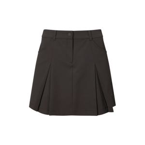 헤지스 골프 여성 25FW 브라운 여성 데님 플리츠 스커트 HWSK5C615W3