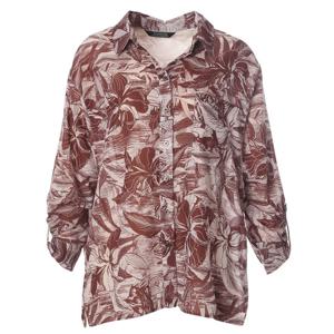 [안지크]플라워리프롤업블라우스 AJ3BL1130