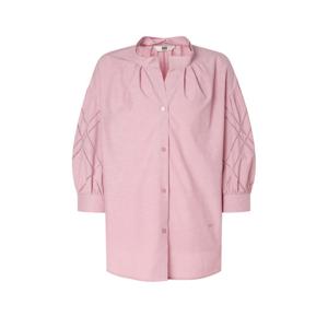 닥스 여성 25SS 린넨핑크 펀칭 포인트 7부 블라우스 DLBL5B407P2