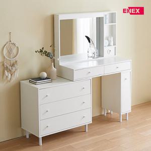 스위트 3단서랍 LED조명거울 확장형 화장대 (넓이100~160cm)