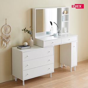 스위트 3단서랍 수납거울 확장형 화장대 (넓이100~160cm)