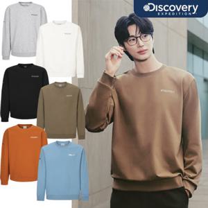 디스커버리 25FW 변우석착용 가을 신상 남성/여성/공용 스몰로고 덴버 맨투맨 티셔츠/체온유지/에어로히트/소로나웜/세미오버핏 DXMT33054