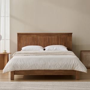 잉글랜더 마르코 고무나무 원목 통깔판 침대(Sweet Slumber 9존 필로우탑 매트-Q)