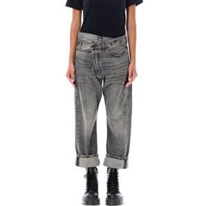 알13 KELLY 캘리 크로스오버 데님 팬츠 R13W2048549A 134 LEYTON