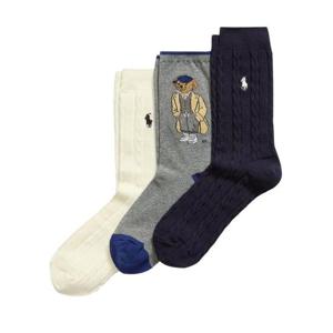 폴로 랄프로렌 양말 455982948 001NAVYGREYHTRIVORY MULTICOLOUR