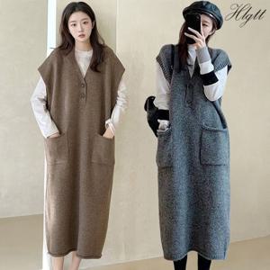 [헬리꽁땡][헬리꽁땡]포근 니트 롱원피스2종_23232232_671726