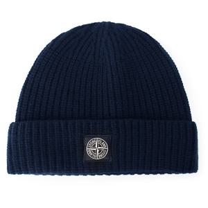 25FW 스톤 로고패치 울 비니 네이비 K2S15N100012 S00B4 V0020