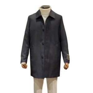 [바쏘]FW  딥차콜  데일리 울100 배색 프리미엄 구스다운 셋인카라 패딩코트KBGZCC01G