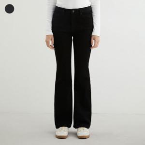 [게스(진)]여성 이중지 블랙 플레어부츠컷(YP4D9197)