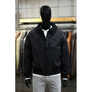 [빠니깔레]MARIO니트더블카라 덕다운 세미오버핏블루종 m-qcjp54bk