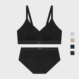 스티치 라인 심리스 브라 팬티 세트 4Colors