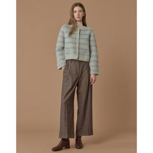 질스튜어트 뉴욕 여성 25FW 세피아 턱장식 울혼방 팬츠 JSPA5D490S2