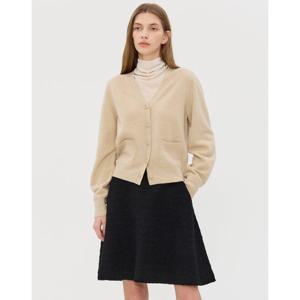 질스튜어트 뉴욕 여성 25FW 시즌오프 베이지 포켓 울캐시미어혼방 가디건 JSSW5D190I4