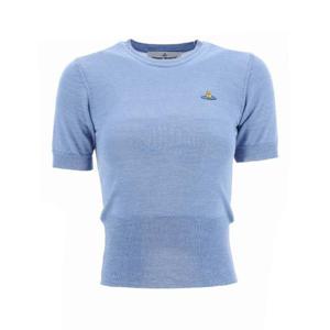 [비비안웨스트우드] 18030020 Y000Q K405 베아 울실크 니트 인디고블루 여성 반팔