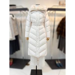 [더아이잗컬렉션]폭스퍼 벨티드 롱 구스다운 점퍼 CRBA2PD731 -D