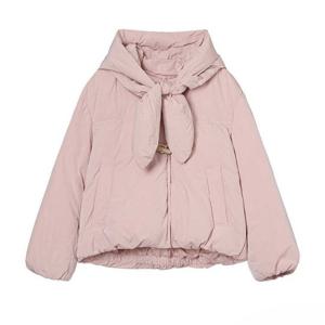 [올리브데올리브]떡볶이단추  후드탈착 덕다운패딩(OP5WMA75-DG-EL)