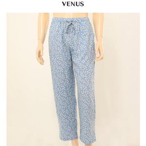 [비너스]레이온 40수 나뭇잎 나염 남성 파자마 바지 VPA425MP BU