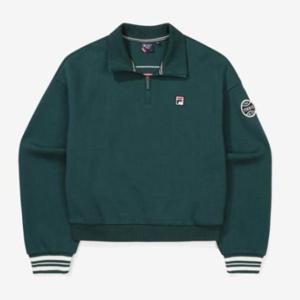 휠라 남여공용 F박스 면혼방 반집업 맨투맨 FS2POF3361F_DGR