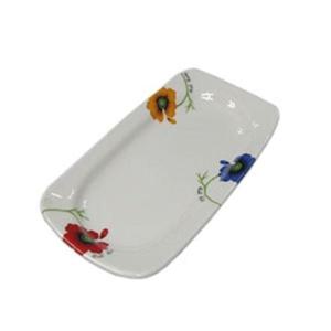 세화 코스모스 직사각 접시(소)1개 생선 그릇 식기