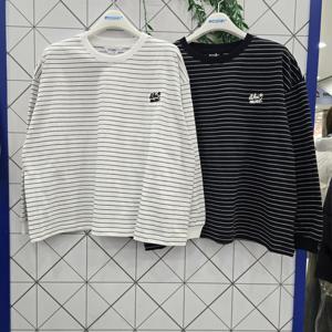 [에꼴리에]에꼴리에 주니어 오버핏 스트라이프 라운드티 26A0451