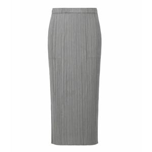 플리츠 플리즈 이세이 미야케 여성 그레이 베이직 스커트 PP59JG