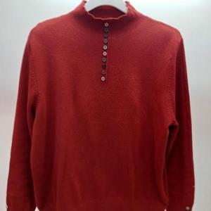 Latium HC06 부드럽고 깔끔한 컬러 단추 반목폴라 니트티 T2613sw06R