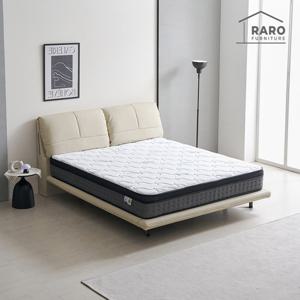 라로퍼니처 스위트 LED 1800 가죽 호텔식 라지킹 침대 LK 유로탑 매트리스 포함