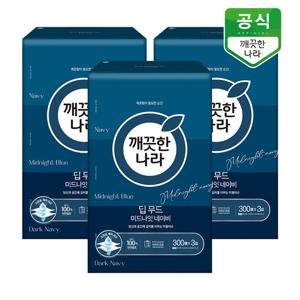 깨끗한나라 미용티슈 딥무드 모던 그린 미니 250매 6입(팩) x 3팩