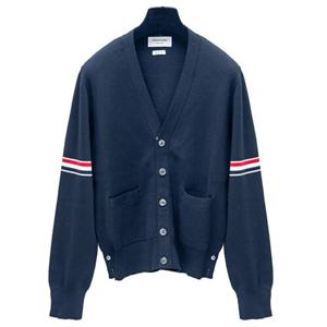 (명품) 톰브라운 남성 코튼 니트 가디건 MKC310A