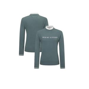 [힐크릭]여성골프웨어 골프니트 부클 모크넥 스웨터 1HCSWWU591G