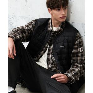 [지프]라운드 경량 다운베스트 (JP4JPU692BK)