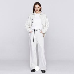 [지오다노]여성 봄 간절기 와이드핏 화이트 청바지 데님 팬츠  416533