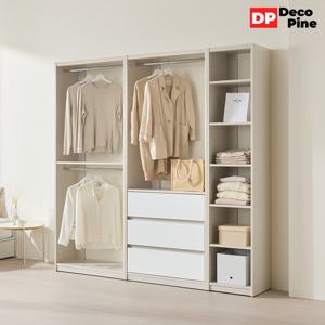 데코파인 우디 시스템 행거 2000 N세트 옷장 서랍옷장 오픈선반