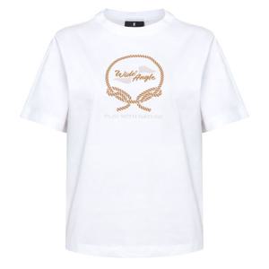 [와이드앵글]여성 CO 아트웍 반팔 라운드 티셔츠 L(WWM26292W2)